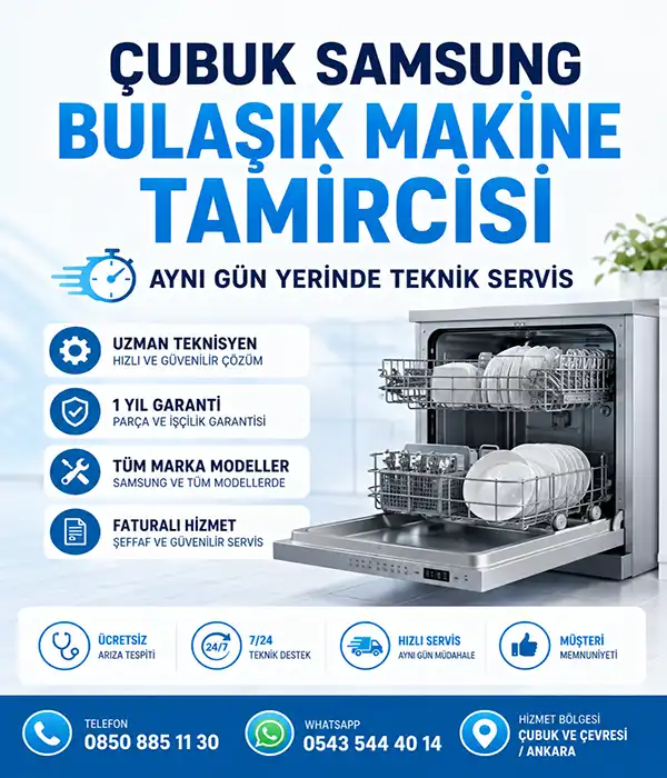 Çubuk Samsung Bulaşık Makine Tamircisi