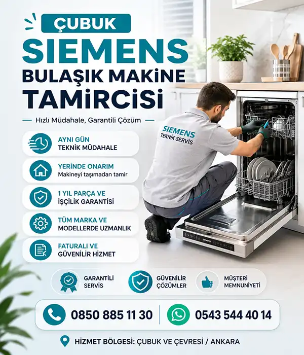 Çubuk Siemens Bulaşık Makine Tamircisi
