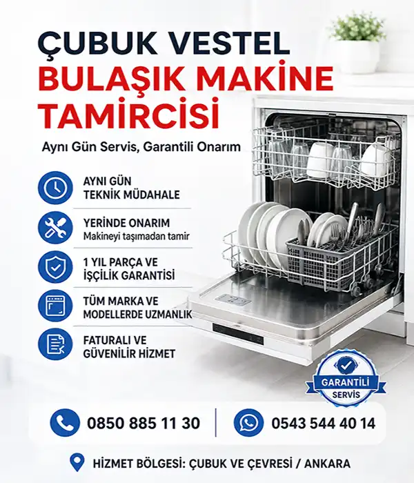 Çubuk Vestel Bulaşık Makine Tamircisi